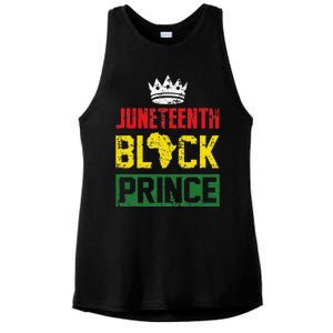 Juneteenth Afro American Boy Son Family Matching Juneteenth Ladies PosiCharge Tri-Blend Wicking Tank