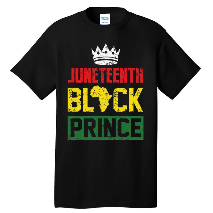 Juneteenth Afro American Boy Son Family Matching Juneteenth Tall T-Shirt