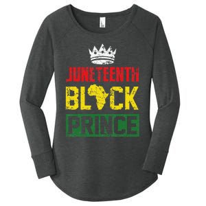 Juneteenth Afro American Boy Son Family Matching Juneteenth Women's Perfect Tri Tunic Long Sleeve Shirt