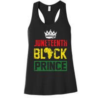 Juneteenth Afro American Boy Son Family Matching Juneteenth Women's Racerback Tank