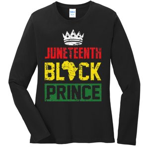 Juneteenth Afro American Boy Son Family Matching Juneteenth Ladies Long Sleeve Shirt