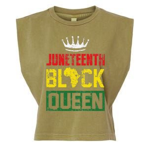 Juneteenth Afro American Wo Mom Matching Juneteenth Garment-Dyed Women's Muscle Tee