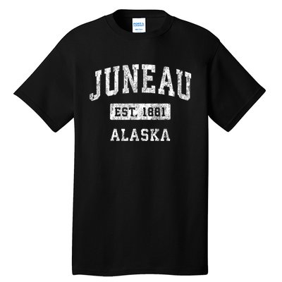 Juneau Alaska Ak Vintage Established Sports Tall T-Shirt