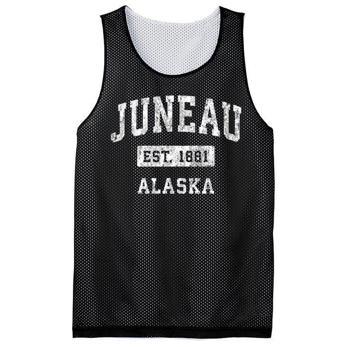 Juneau Alaska Ak Vintage Established Sports Mesh Reversible Basketball Jersey Tank