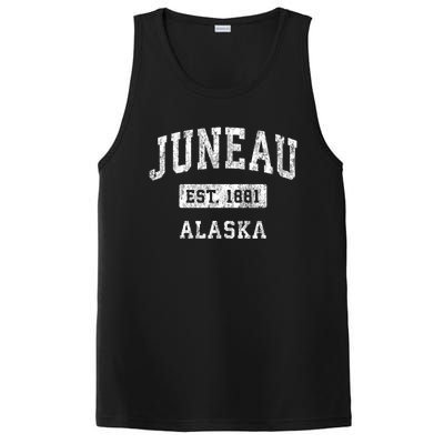 Juneau Alaska Ak Vintage Established Sports PosiCharge Competitor Tank