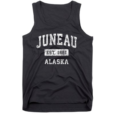 Juneau Alaska Ak Vintage Established Sports Tank Top