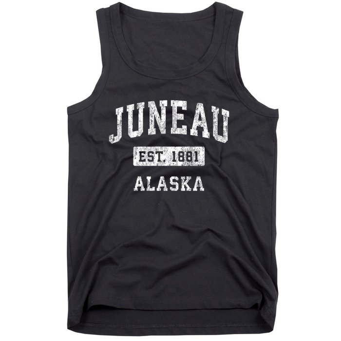 Juneau Alaska Ak Vintage Established Sports Tank Top