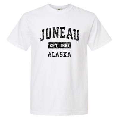 Juneau Alaska Ak Vintage Established Sports Garment-Dyed Heavyweight T-Shirt