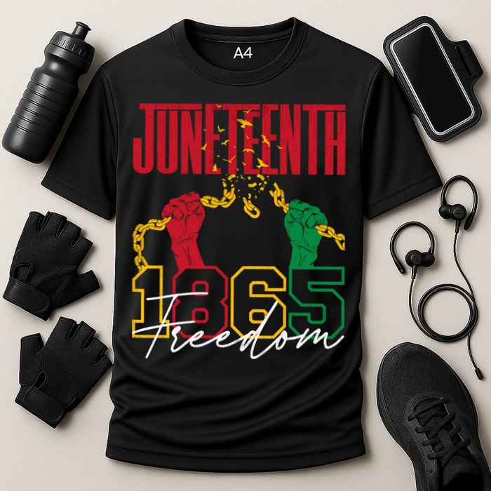 Juneteenth African American Freedom Black Pride Juneteenth Cooling Performance Crew T-Shirt