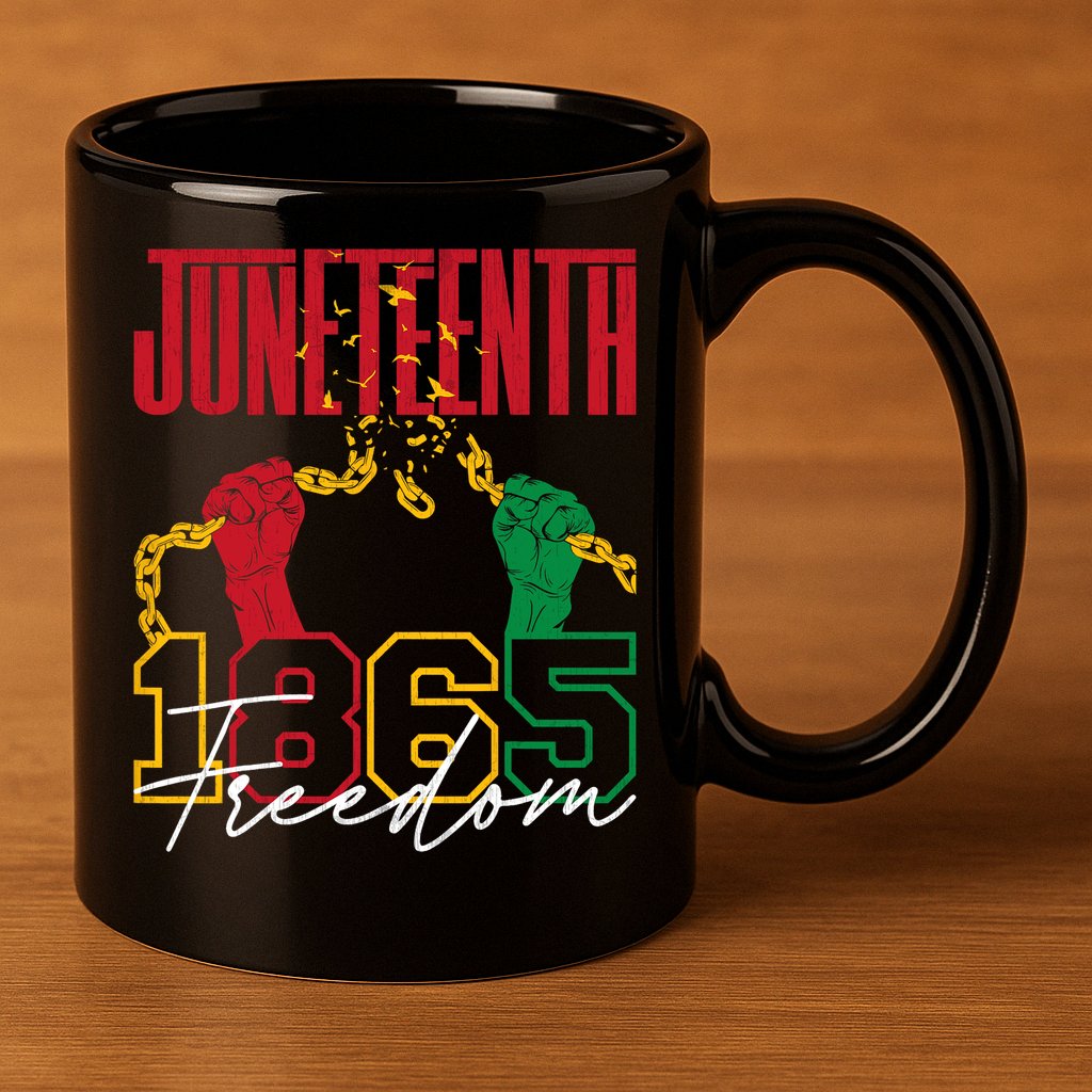 Juneteenth African American Freedom Black Pride Juneteenth 11oz C Handle Ceramic Mug