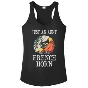 Just An Aunt Who Loves French Horn Ladies PosiCharge Competitor Racerback Tank