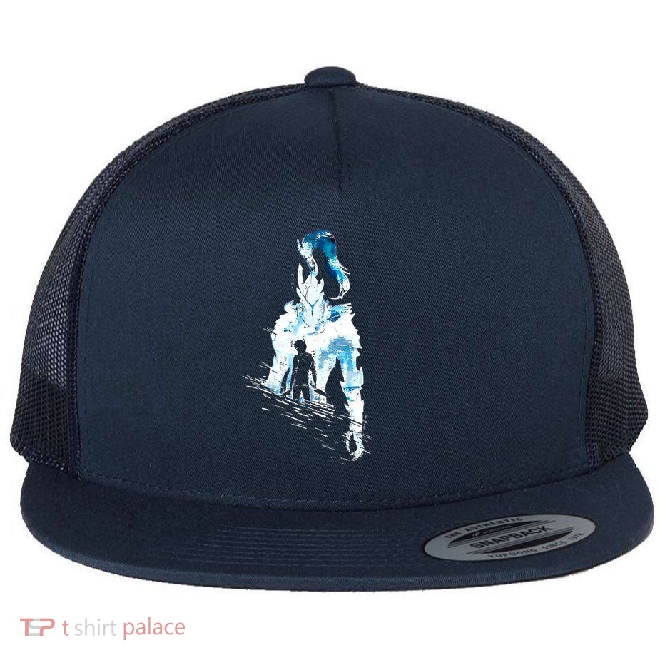 Japanese Anime Art Gifts Solo Lveling Anime Retro For Men Women Flat Bill Trucker Hat