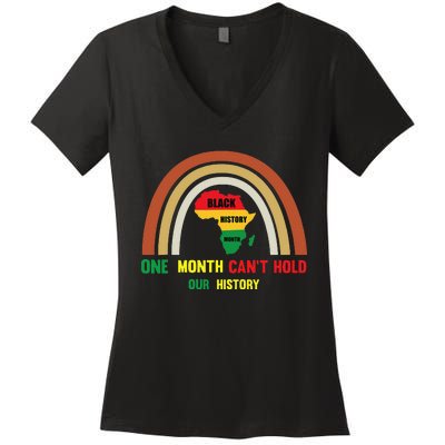 Juneteenth Afro American African Pride Black Lives Matter Women's V-Neck T-Shirt