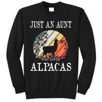 Just An Aunt Who Loves Alpacas Sweatshirt