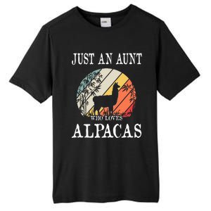 Just An Aunt Who Loves Alpacas Tall Fusion ChromaSoft Performance T-Shirt