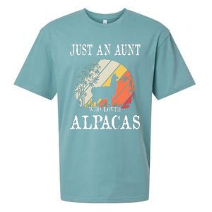 Just An Aunt Who Loves Alpacas Sueded Cloud Jersey T-Shirt