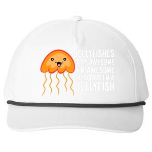 Jellyfishes Are Awesome Im Awesome Im A Jellyfish Snapback Five-Panel Rope Hat