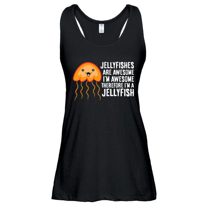 Jellyfishes Are Awesome Im Awesome Im A Jellyfish Ladies Essential Flowy Tank