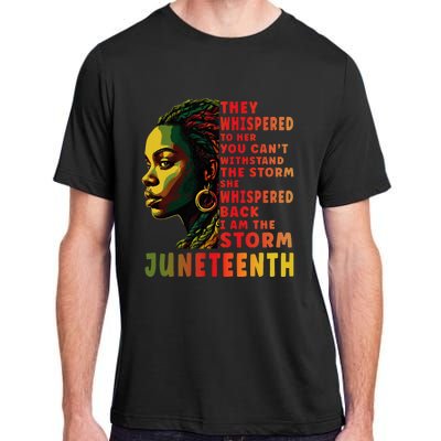 Juneteenth Afro American Black Women Black History Adult ChromaSoft Performance T-Shirt