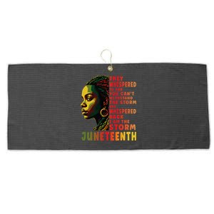 Juneteenth Afro American Black Women Black History Large Microfiber Waffle Golf Towel