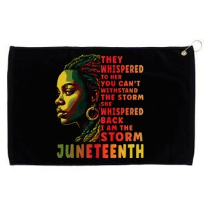 Juneteenth Afro American Black Women Black History Grommeted Golf Towel