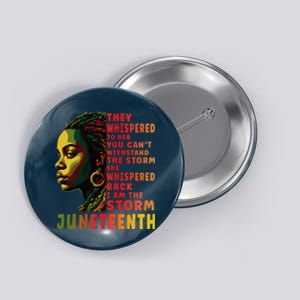 Juneteenth Afro American Black Women Black History Button