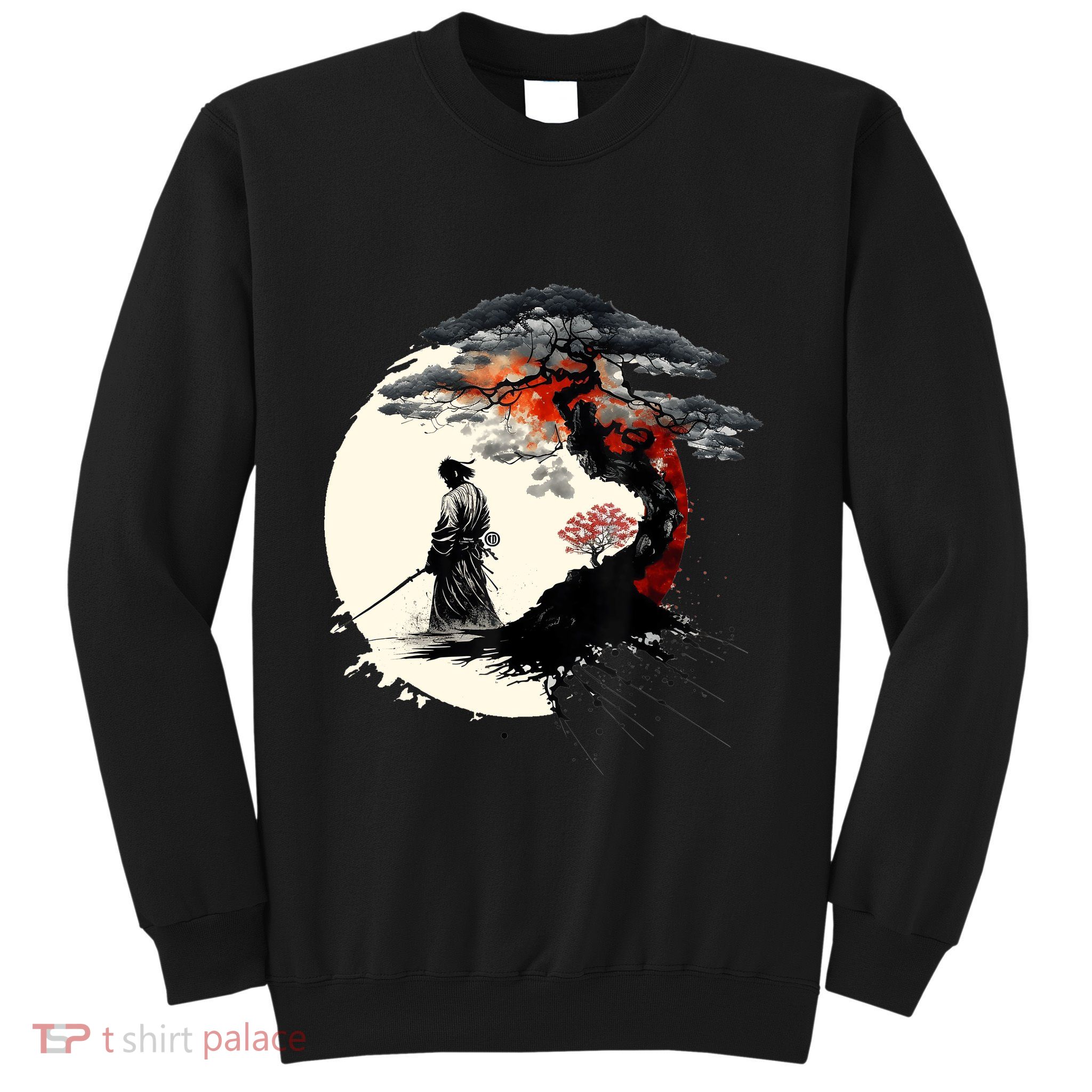 Japanese Art Aikido Tree Of Life Peace Art Of War Samurai Sweatshirt