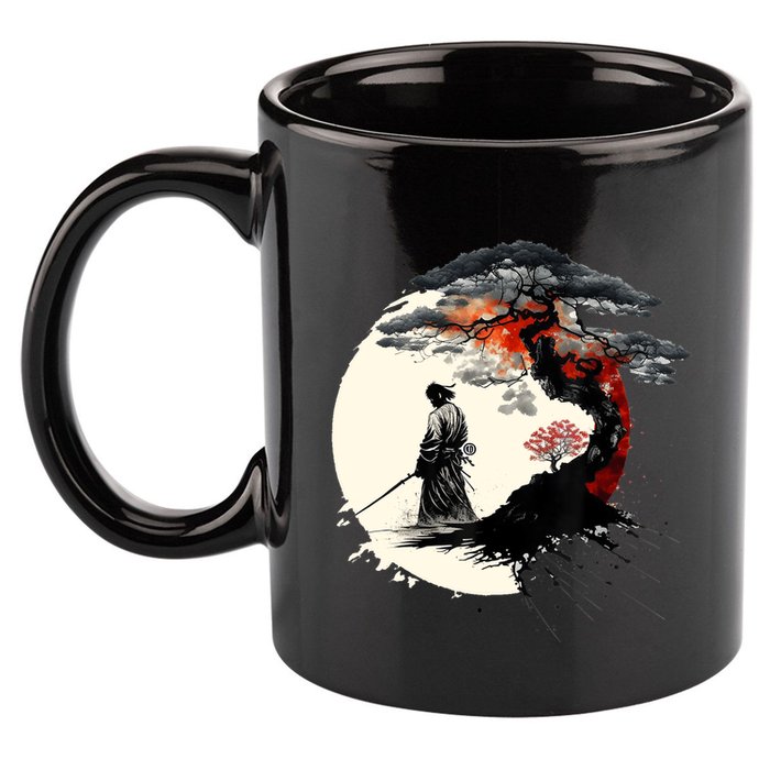Japanese Art Aikido Tree Of Life Peace Art Of War Samurai 11oz C Handle Ceramic Mug