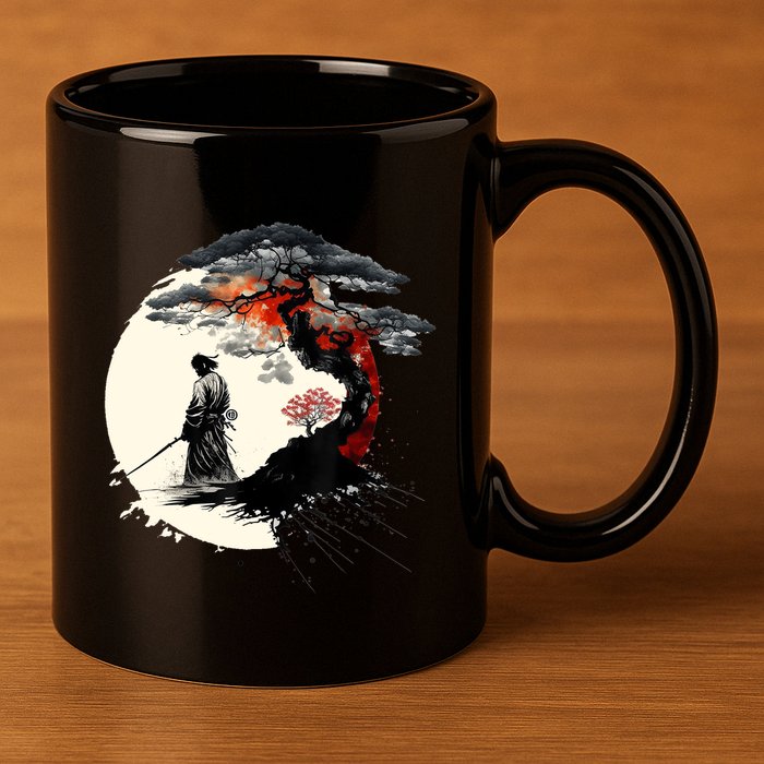 Japanese Art Aikido Tree Of Life Peace Art Of War Samurai 11oz C Handle Ceramic Mug