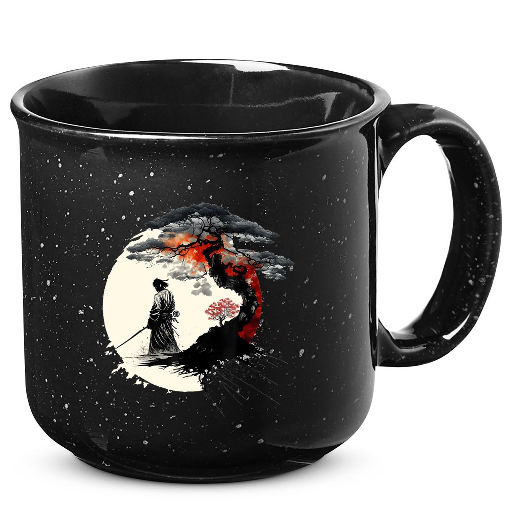 Japanese Art Aikido Tree Of Life Peace Art Of War Samurai 15oz Campfire Ceramic Mug
