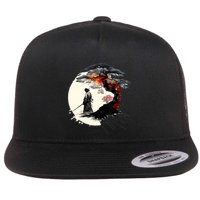 Japanese Art Aikido Tree Of Life Peace Art Of War Samurai Flat Bill Trucker Hat