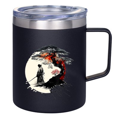 Japanese Art Aikido Tree Of Life Peace Art Of War Samurai 12oz Stainless Steel Coffee Mug