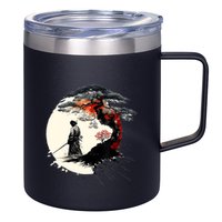 Japanese Art Aikido Tree Of Life Peace Art Of War Samurai 12oz Stainless Steel Coffee Mug