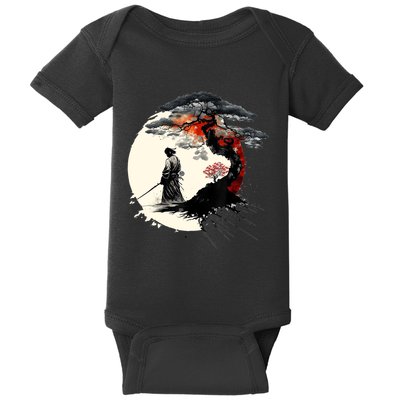 Japanese Art Aikido Tree Of Life Peace Art Of War Samurai Baby Bodysuit