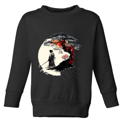 Japanese Art Aikido Tree Of Life Peace Art Of War Samurai Toddler Sweatshirt