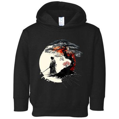 Japanese Art Aikido Tree Of Life Peace Art Of War Samurai Toddler Hoodie