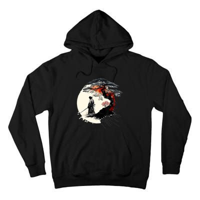 Japanese Art Aikido Tree Of Life Peace Art Of War Samurai Tall Hoodie