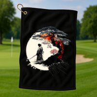 Japanese Art Aikido Tree Of Life Peace Art Of War Samurai Golf Towel