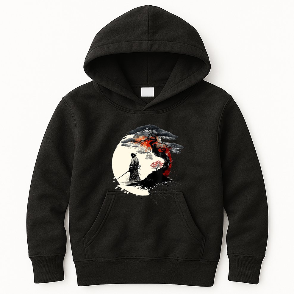 Japanese Art Aikido Tree Of Life Peace Art Of War Samurai Kids Hoodie