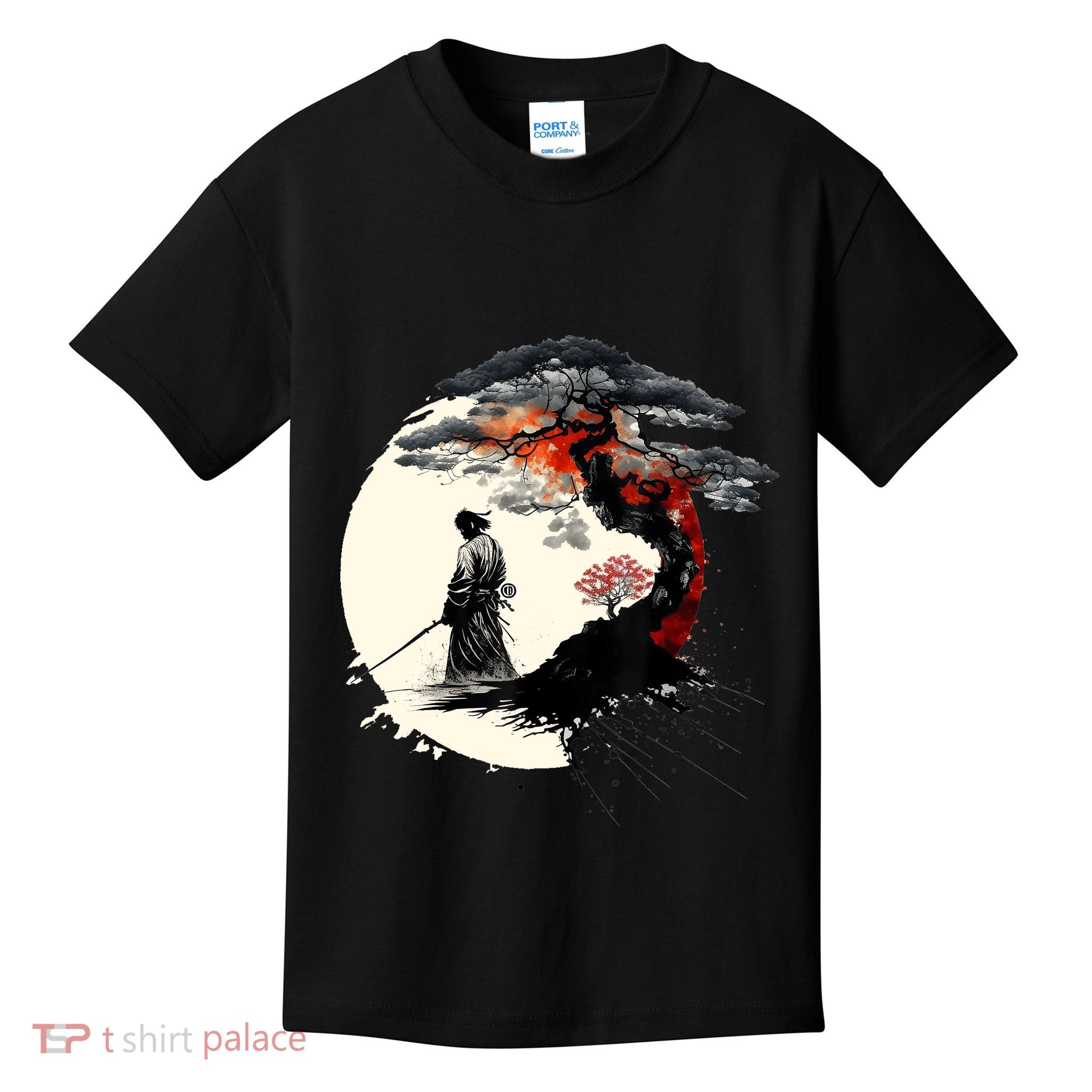 Japanese Art Aikido Tree Of Life Peace Art Of War Samurai Kids T-Shirt