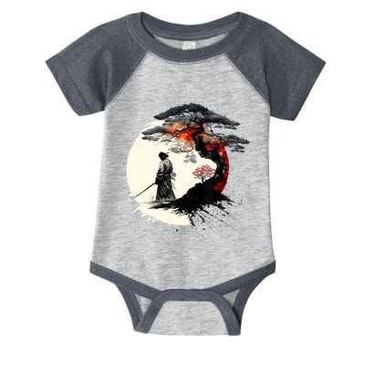 Japanese Art Aikido Tree Of Life Peace Art Of War Samurai Infant Baby Jersey Bodysuit