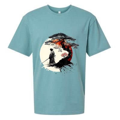Japanese Art Aikido Tree Of Life Peace Art Of War Samurai Sueded Cloud Jersey T-Shirt