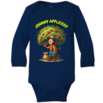 Johnny Appleseed Apple Day Sept 26 Celebrate Legends Baby Long Sleeve Bodysuit