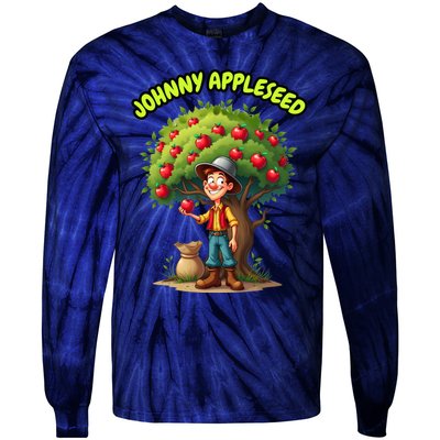 Johnny Appleseed Apple Day Sept 26 Celebrate Legends Tie-Dye Long Sleeve Shirt