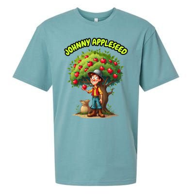 Johnny Appleseed Apple Day Sept 26 Celebrate Legends Sueded Cloud Jersey T-Shirt