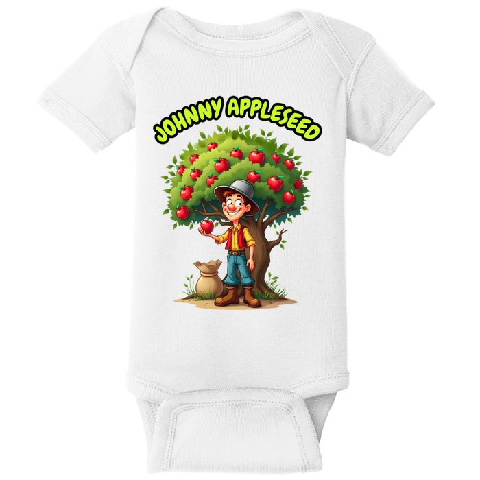 Johnny Appleseed Apple Day Sept 26 Celebrate Legends Baby Bodysuit