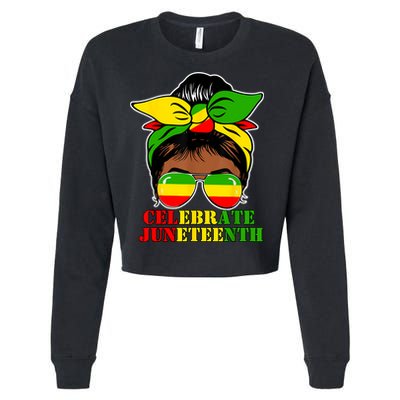 Juneteenth African American Black History June 19 Cropped Pullover Crew