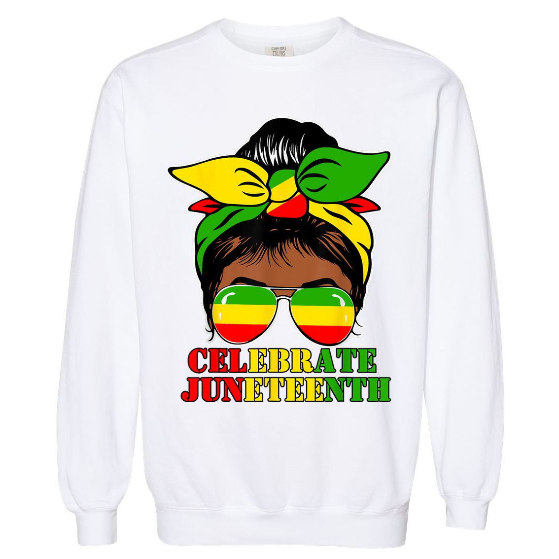 Juneteenth African American Black History June 19 Garment-Dyed Sweatshirt