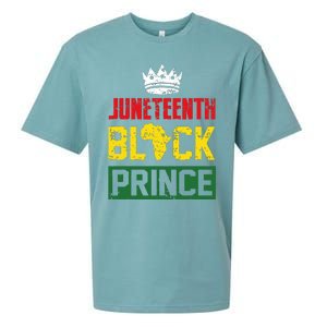 Juneteenth Afro American Boy Son Family Matching Juneteenth Sueded Cloud Jersey T-Shirt