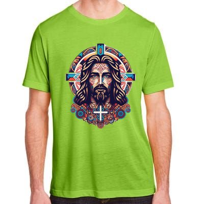 Jesus Abstract Art Adult ChromaSoft Performance T-Shirt